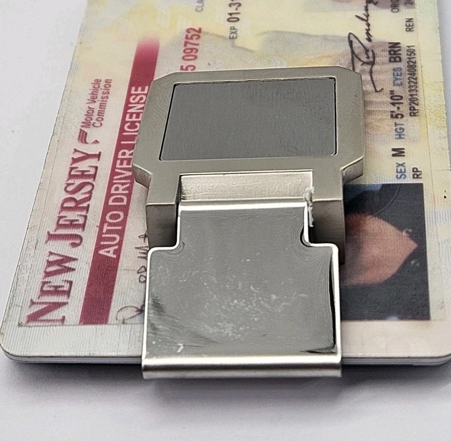 Money Clip Square Stainless Steel Men’s Wallet Card Cash Holder MCQ