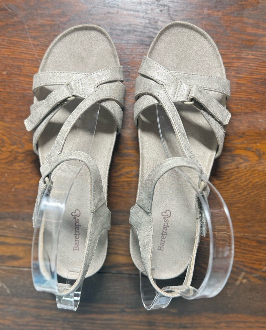 EUC Baretraps JAXEN Women’s TAUPE NUDE Comfort Sandals SZ 7.5