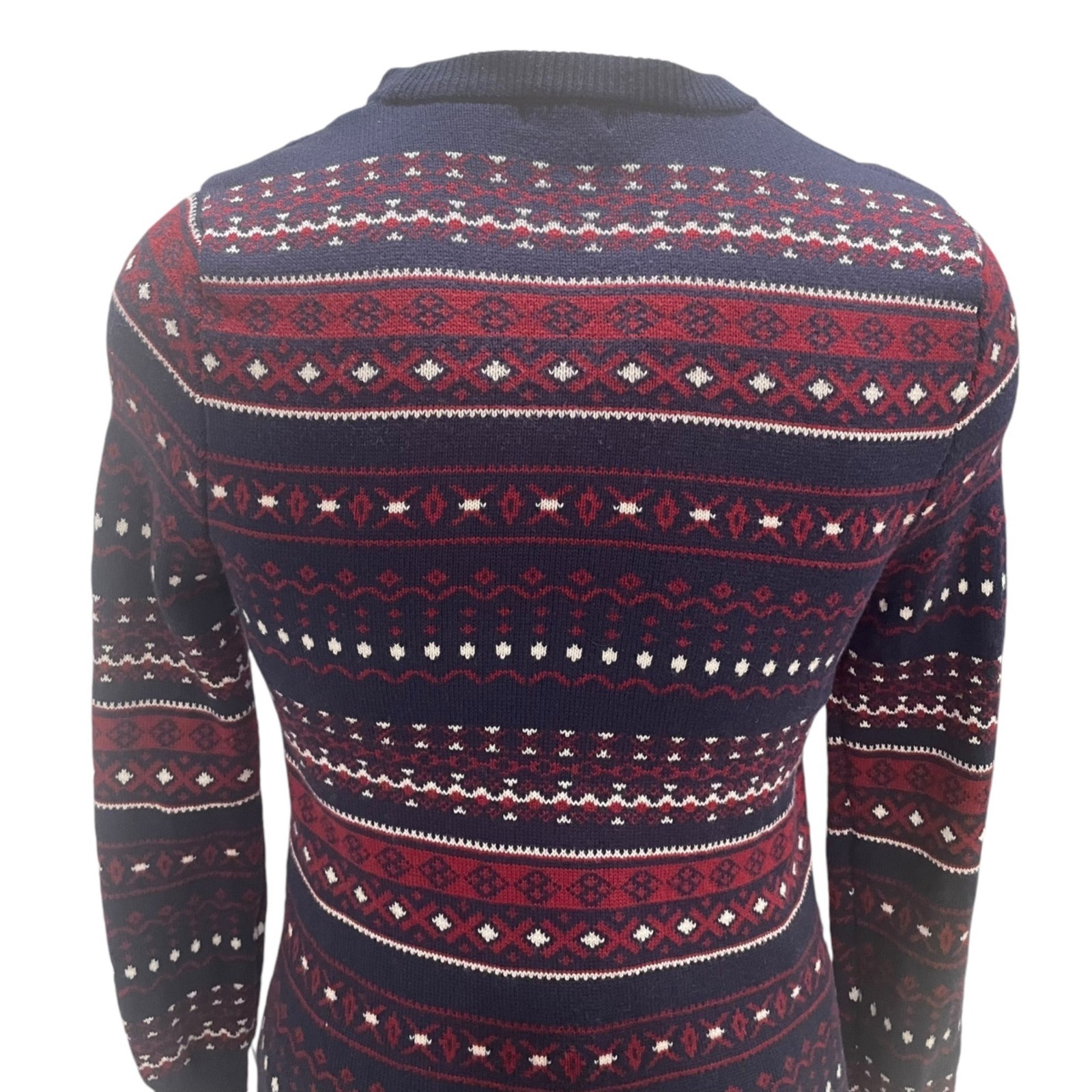 Merona Fair Isle Sweater Holiday Cottagecore Soft Grunge Y2K Preppy Navy M