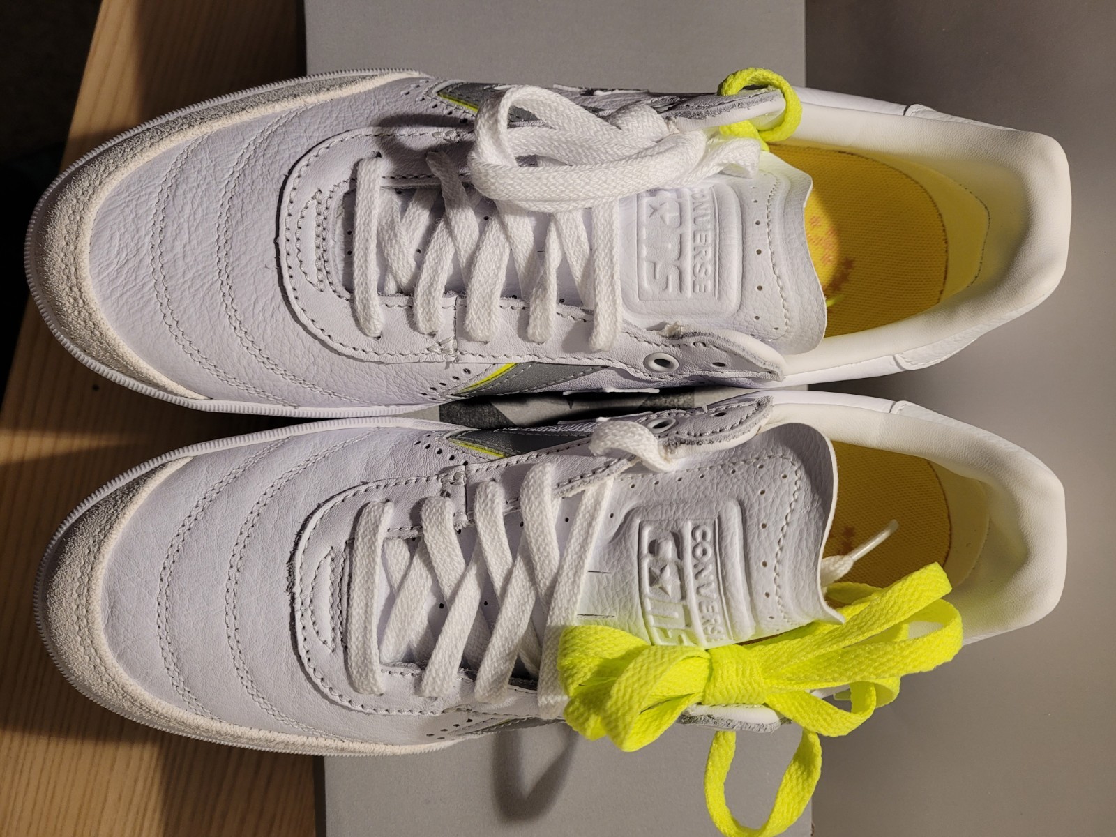 CONVERSE Cons Louie Lopez Pro 2 Shoes, White/Yellow, M8/W9.5