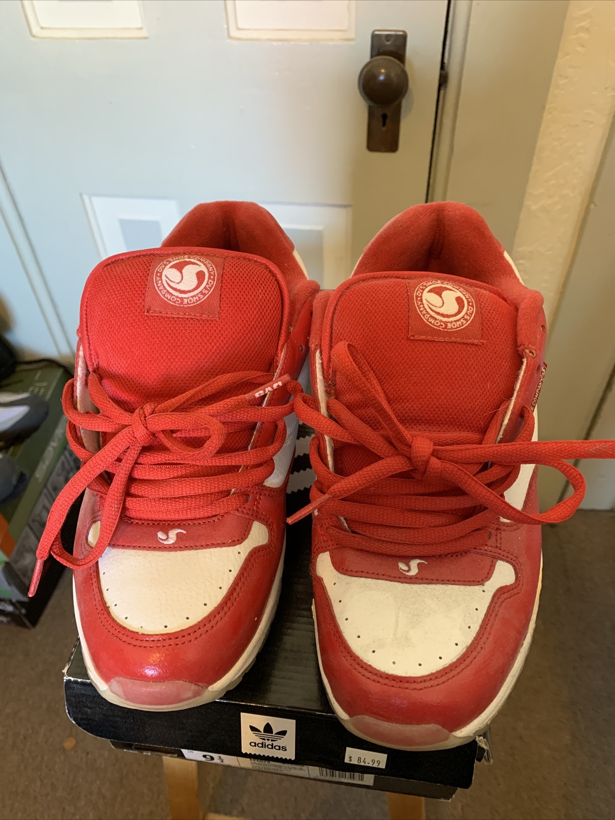 DVS shoe Company Prophet Samples Size 9 White/red Clear Soles