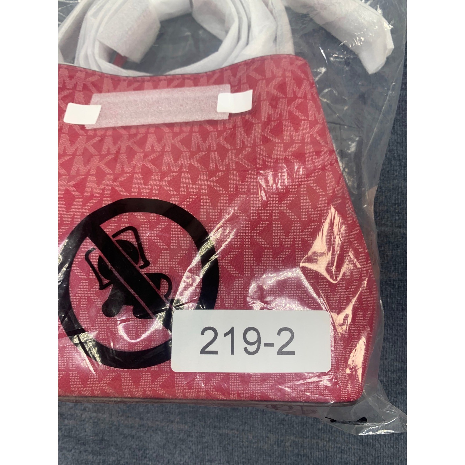 Michael Kors Pratt Small Crossbody Bag Dark Raspberry MK Logo 35S4S3FM5V New