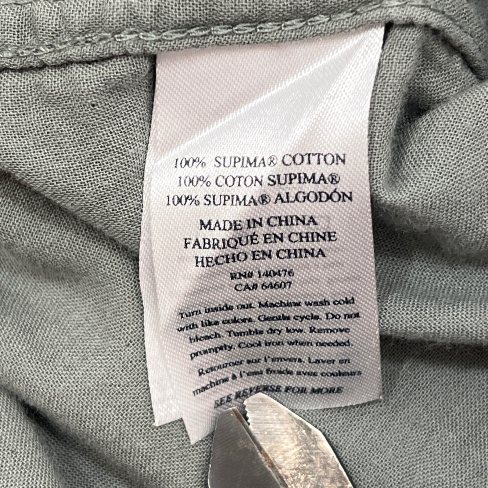 Faherty Sunwashed Chambray Shirt Mens XXL Sage Green Supima Cotton Button Down