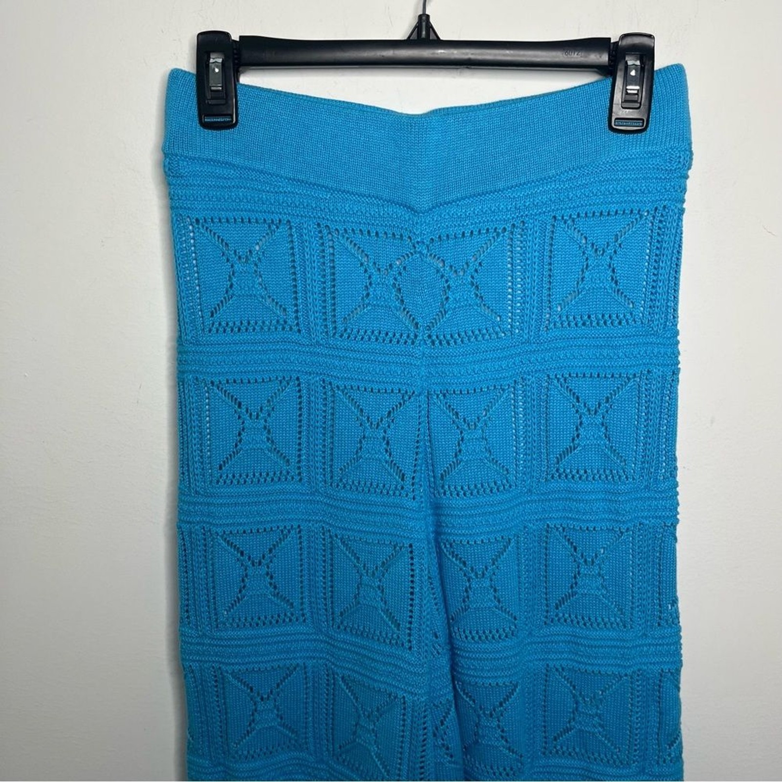 The Drop Diza Pull-On Flare-Leg Crochet Pant and Greta Top