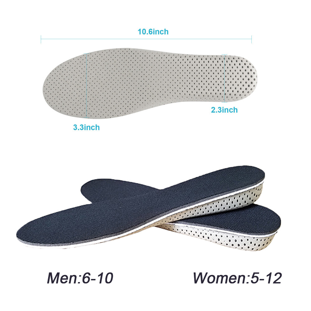 Men Women Invisible Height Increase Insoles Heel Lift Taller Shoe Inserts Pad