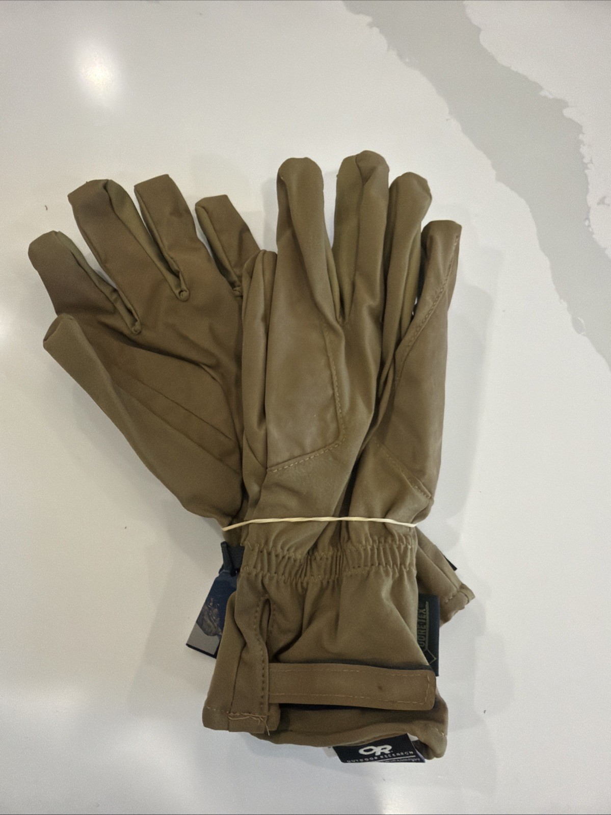 Outdoor Research Poseidon Intermediate Cold Gloves Mens Large Gore-Tex Coyote
