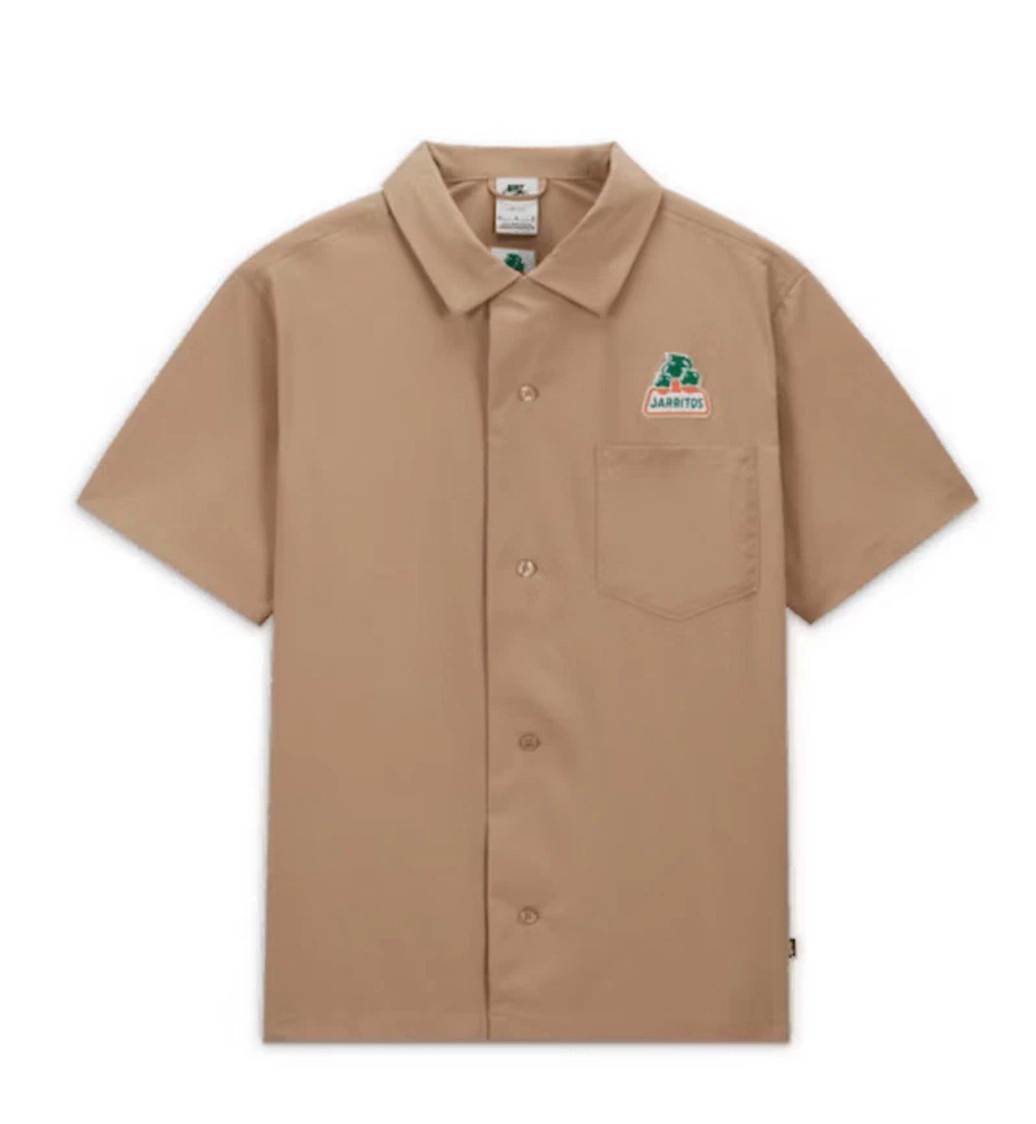 Nike SB x Jarritos Bowling Button Up Shirt Khaki (DV9077-247) Size Medium