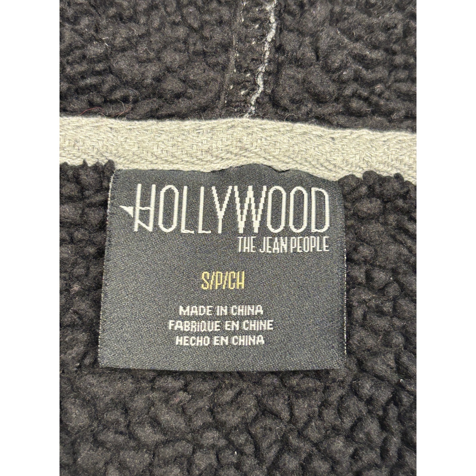Hollywood The Jean People Mens Gray Space Dye Quarter Zip Hoodie Jogger Set S