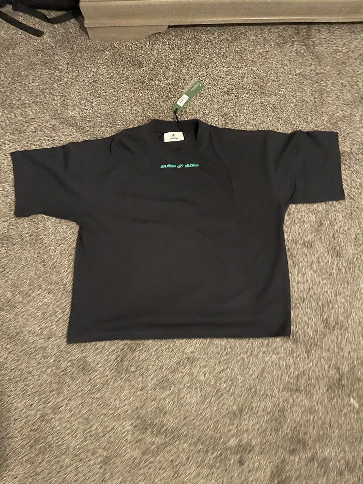 Scuffers Studios Tee Black Minimal Graphic Streetwear Shirt New With Tags
