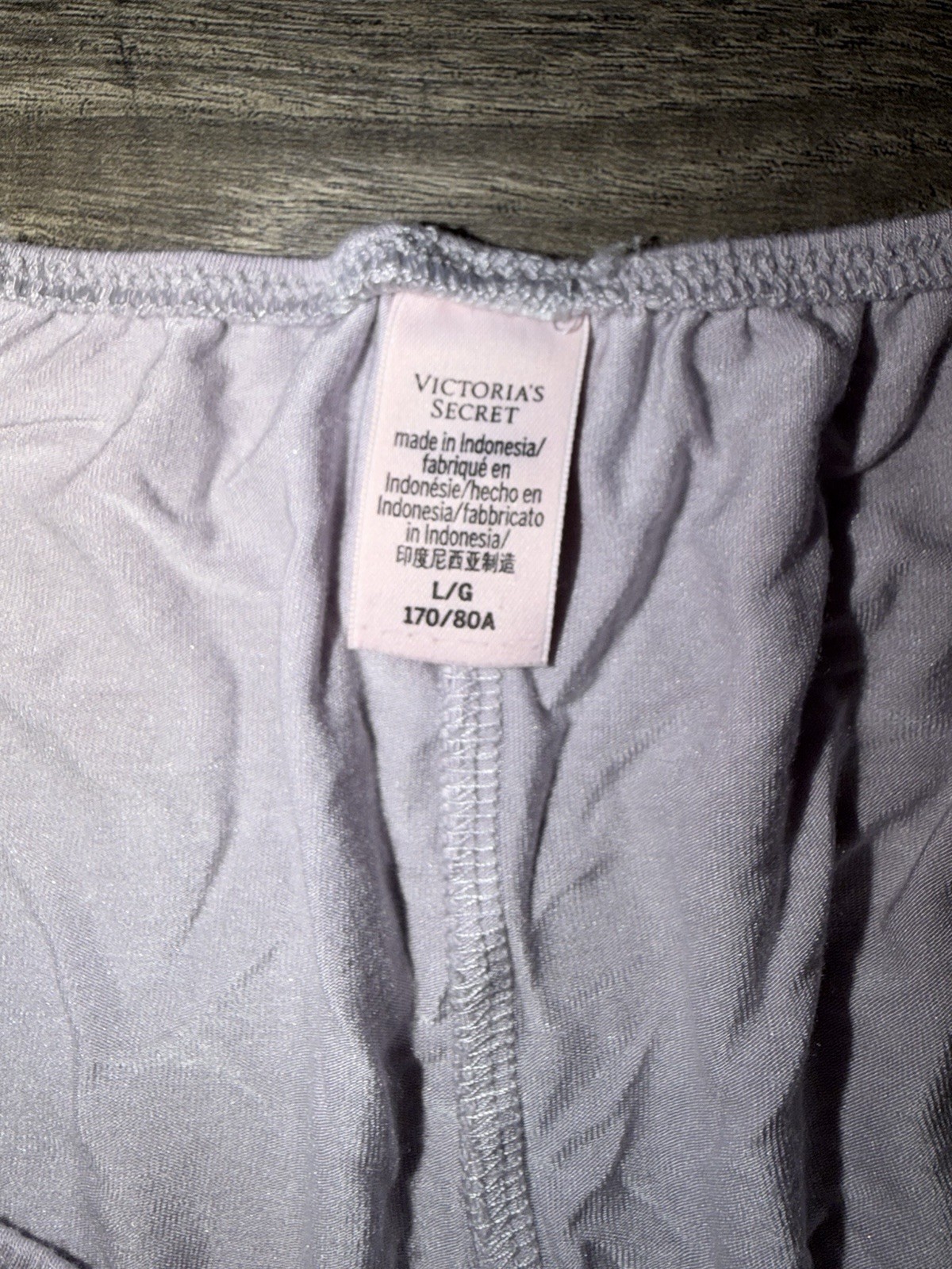 Victoria’s Secret Purple Lace Trim Babydoll Pajama Set V-Neck L Adjustable