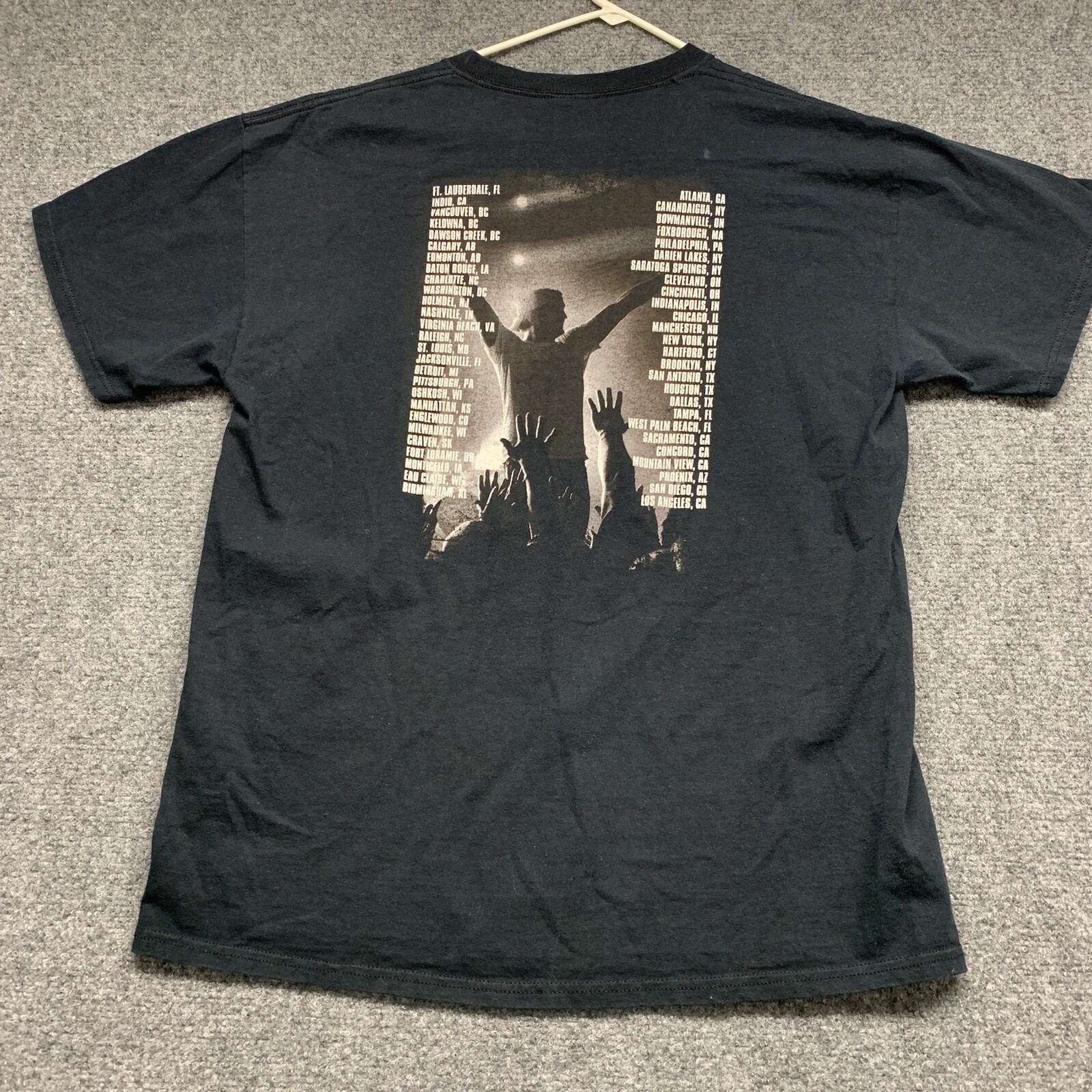 Luke Ryan T-Shirt Adult Size Large Black Short Sleeve Men’s Concert Tour 2014