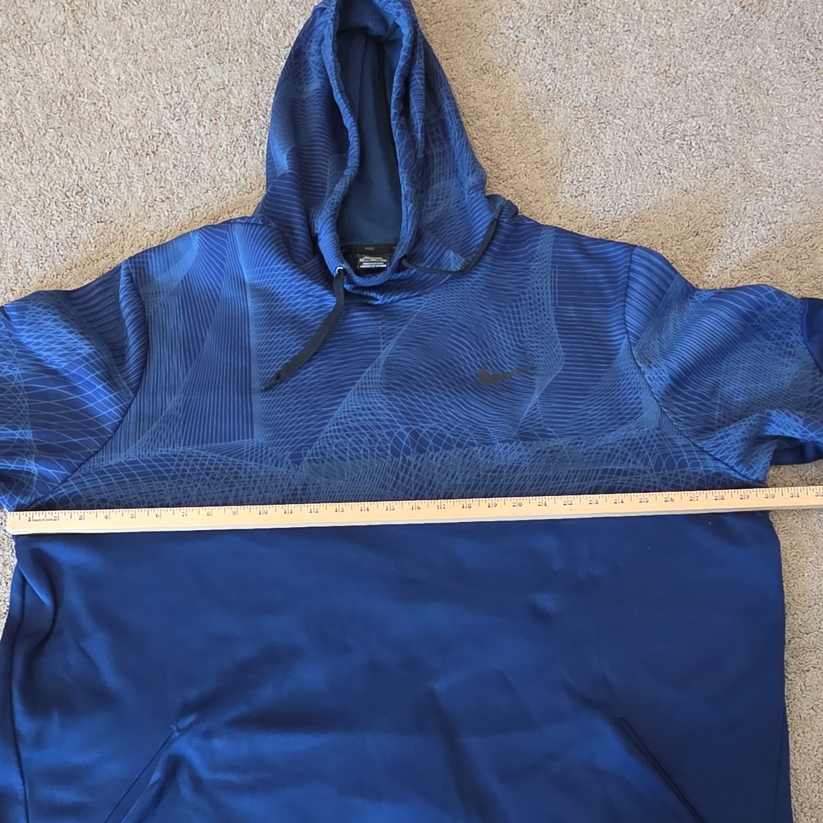 NIKE Dri Fit Hoodie Blue Mens Big and Tall Size 4XLT