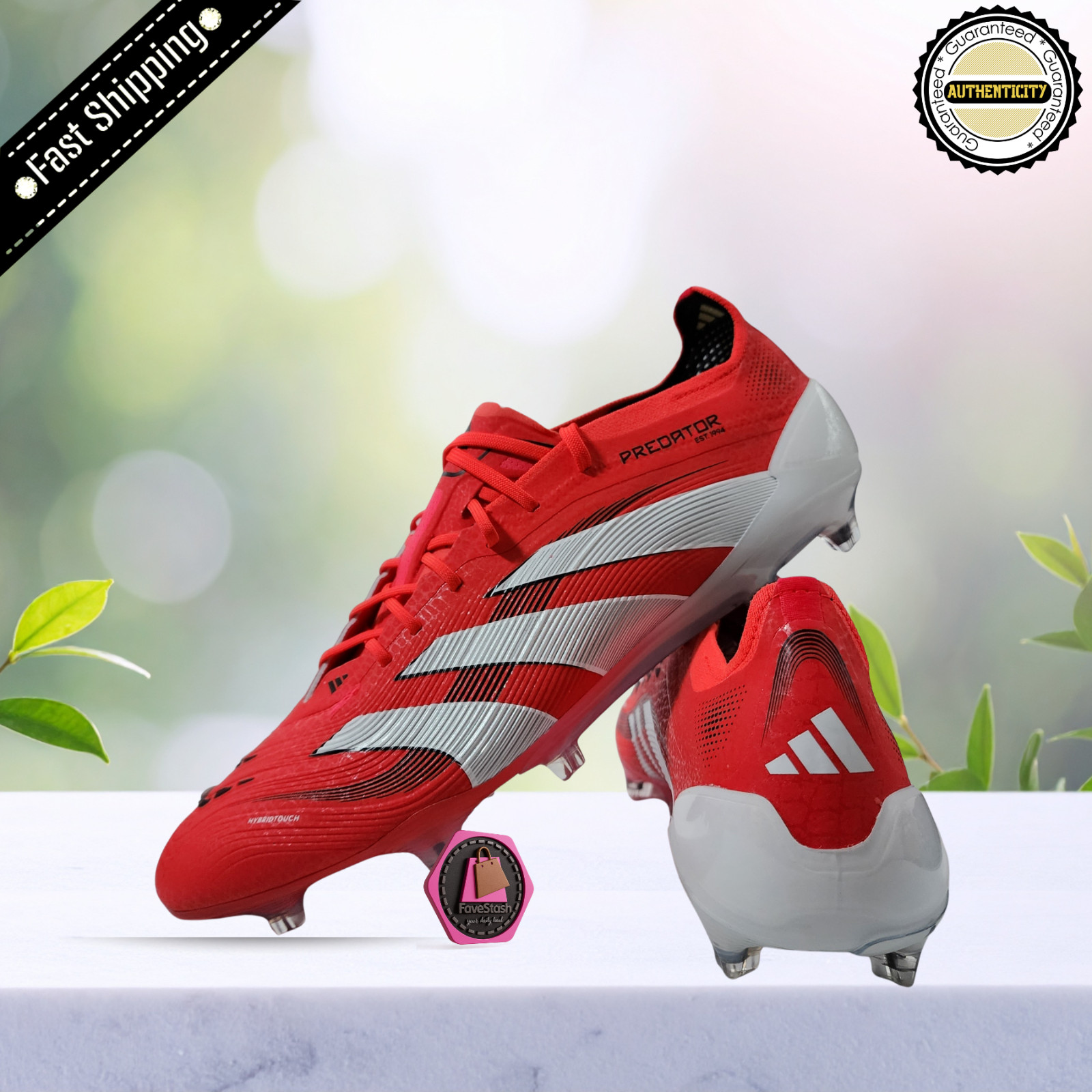 $260 Adidas Predator Elite FG Soccer Cleat Shoes Pure Victory Pack Red ID3882