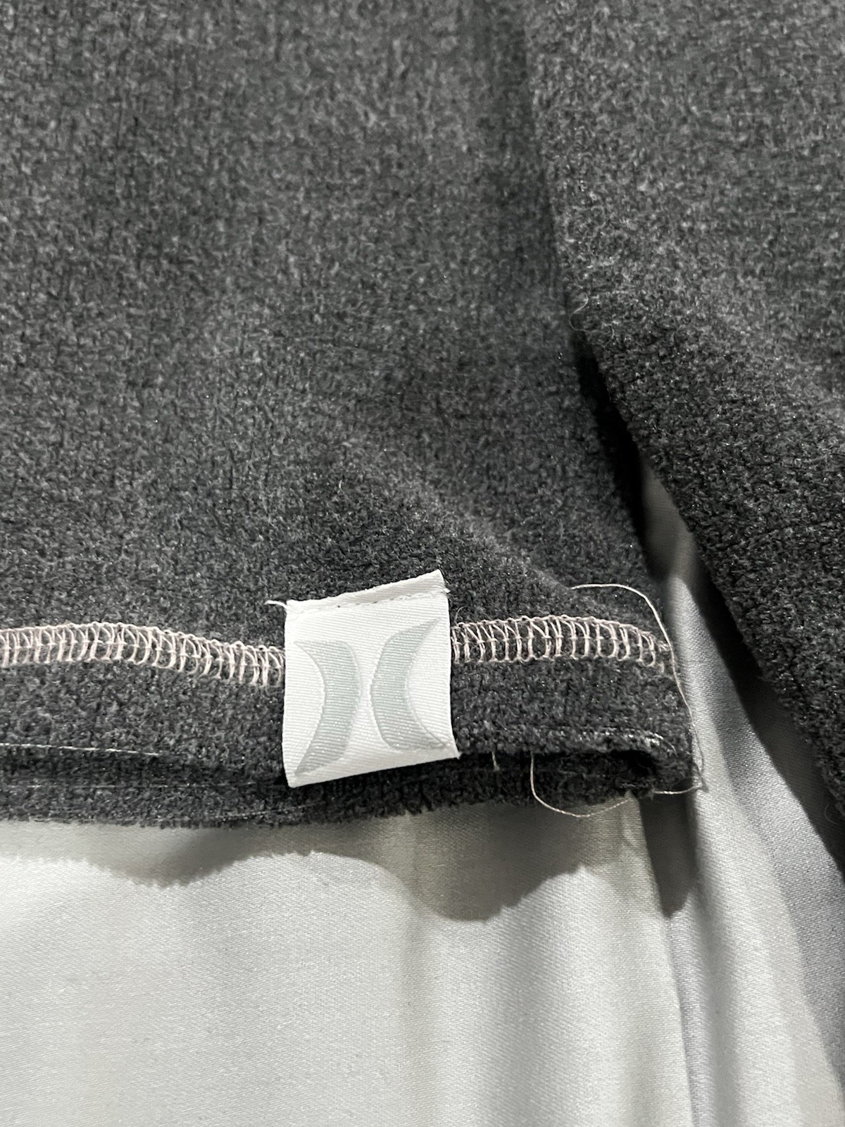 Hurley Women’s Gray Fleece 2-Piece Set Long Sleeve Crew & Drawstring Pants L/G