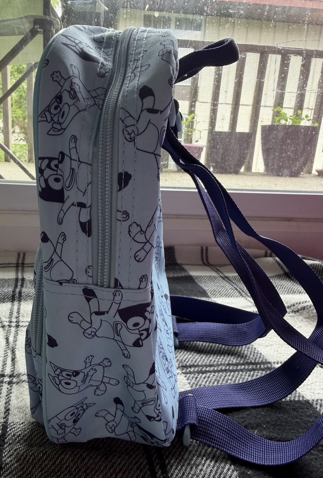 Toddler Bluey Backpack – Blue: Polyester, 3+ Years, Fictitious Character Pattern