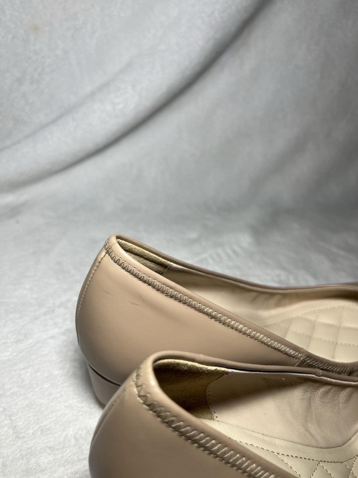 Cole Haan Leather 1 Inch Ballet-Inspired Wedge Pumps Size 8