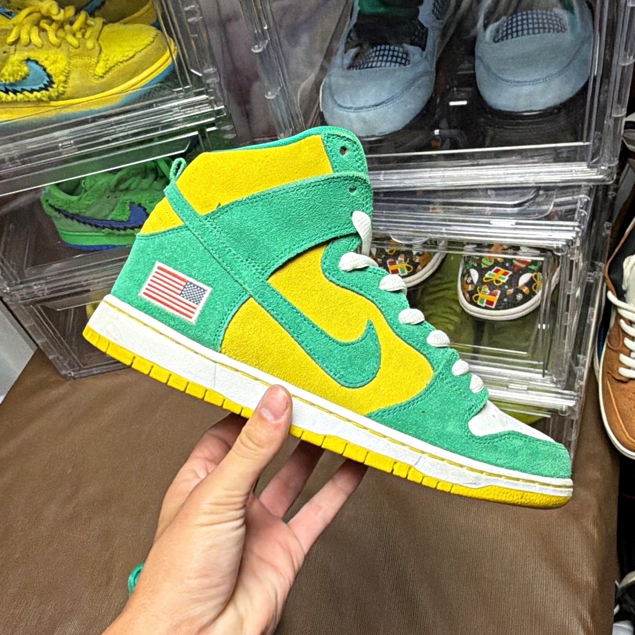 Nike sb dunk high Oakland Athletics size 10.5m Vnds rep sb box