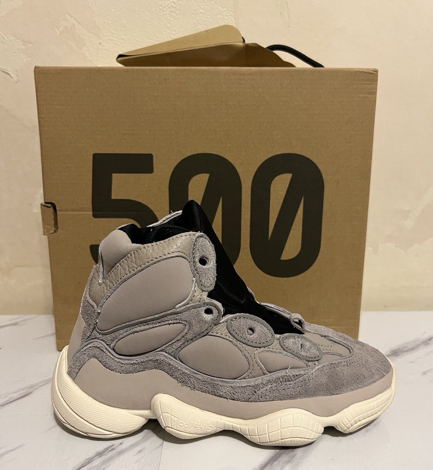 Size 4 – adidas Yeezy 500 High Mist Stone (VNDS) Worn 1 Time Super Clean
