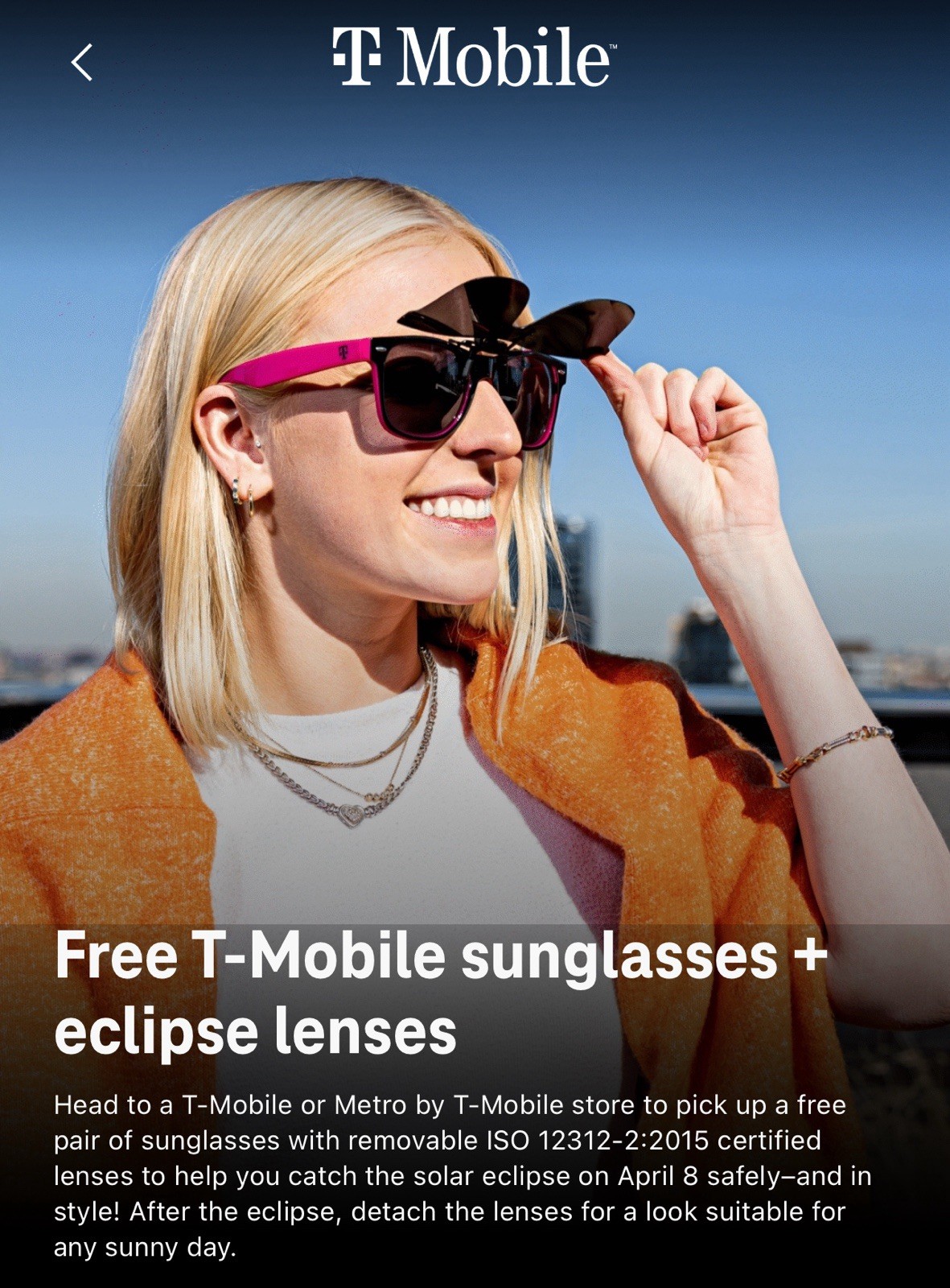 T-Mobile Tuesdays: Sunglasses/Eclipse Lenses, Glove, Notebook, Bag, BBQ Spatula