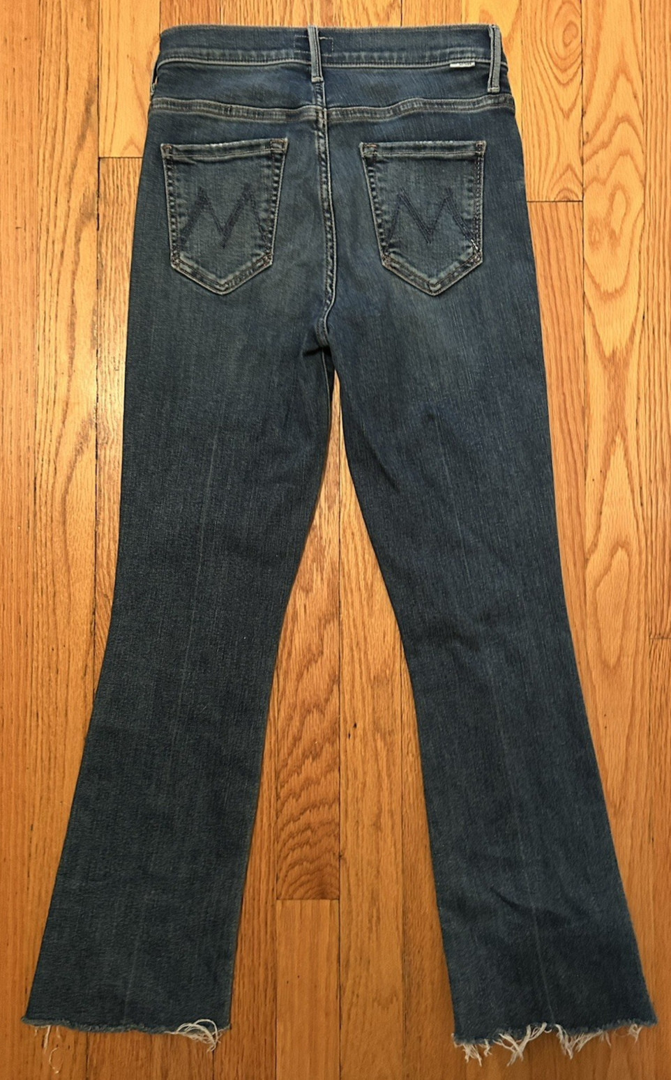 MOTHER DENIM Med Wash THE OUTSIDER ANKLE Flared Jeans in WALKING ON COALS Sz 25