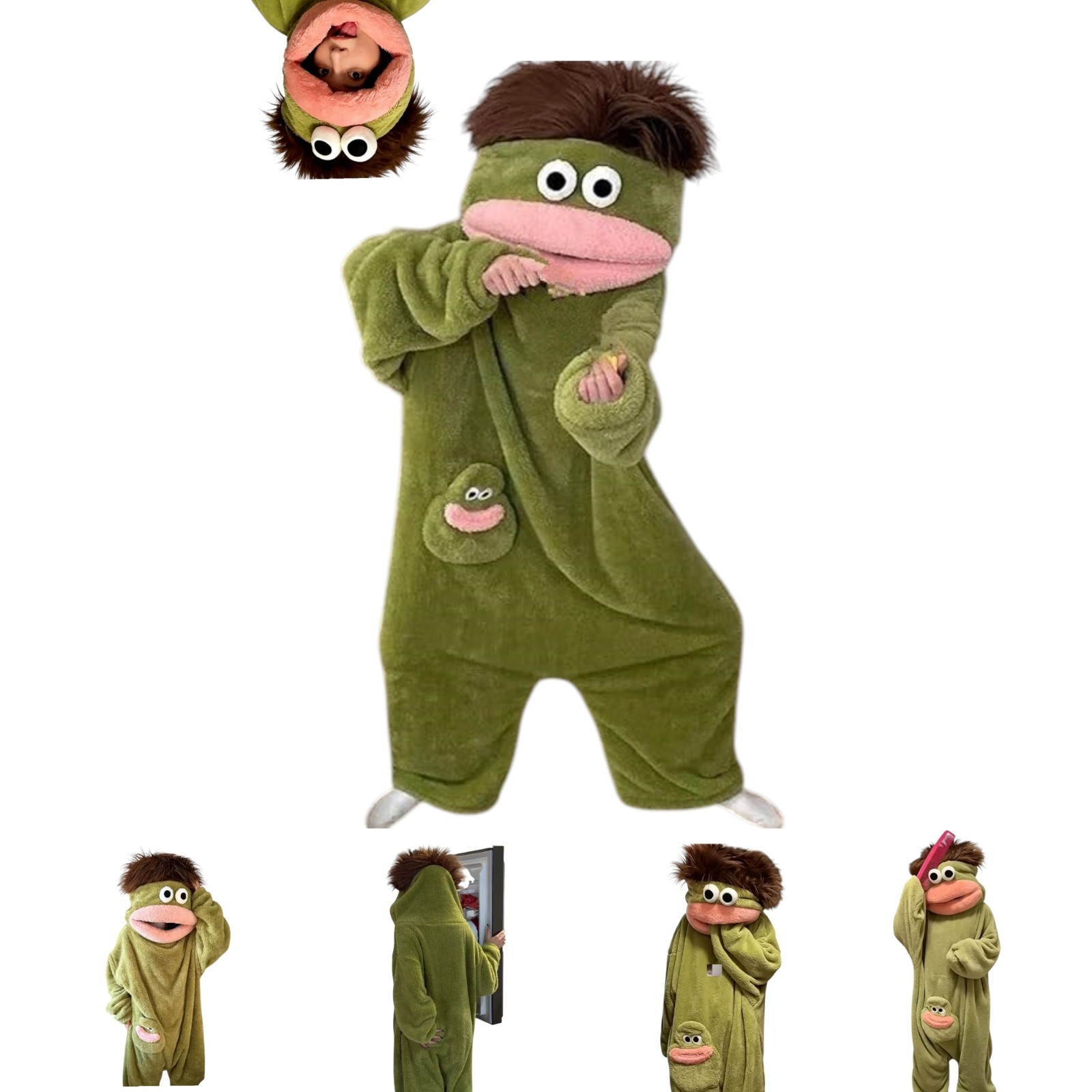 2026 Big Mouth Cartoon Funny Novelty Costume for Adult Unisex Free and Fast Ship