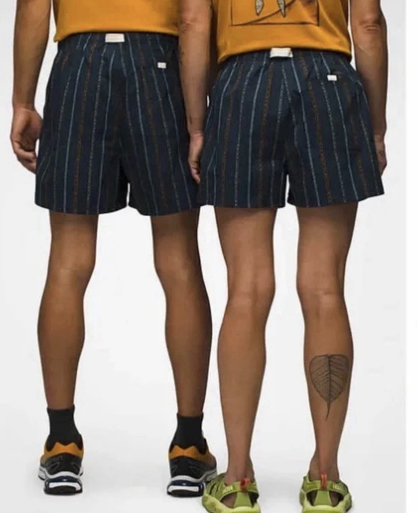 Prana NEW Unisex (M)S , (W)M x4″ Indio Heritage Short Stormy Night Blue Gorpcore