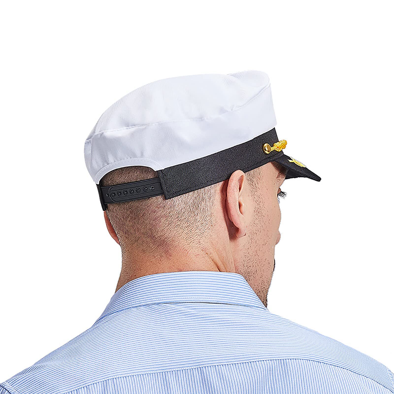 Soochat Captain Hat Nautical Sailor Skipper Hat Ship Yacht Boat Sailor Navy M…