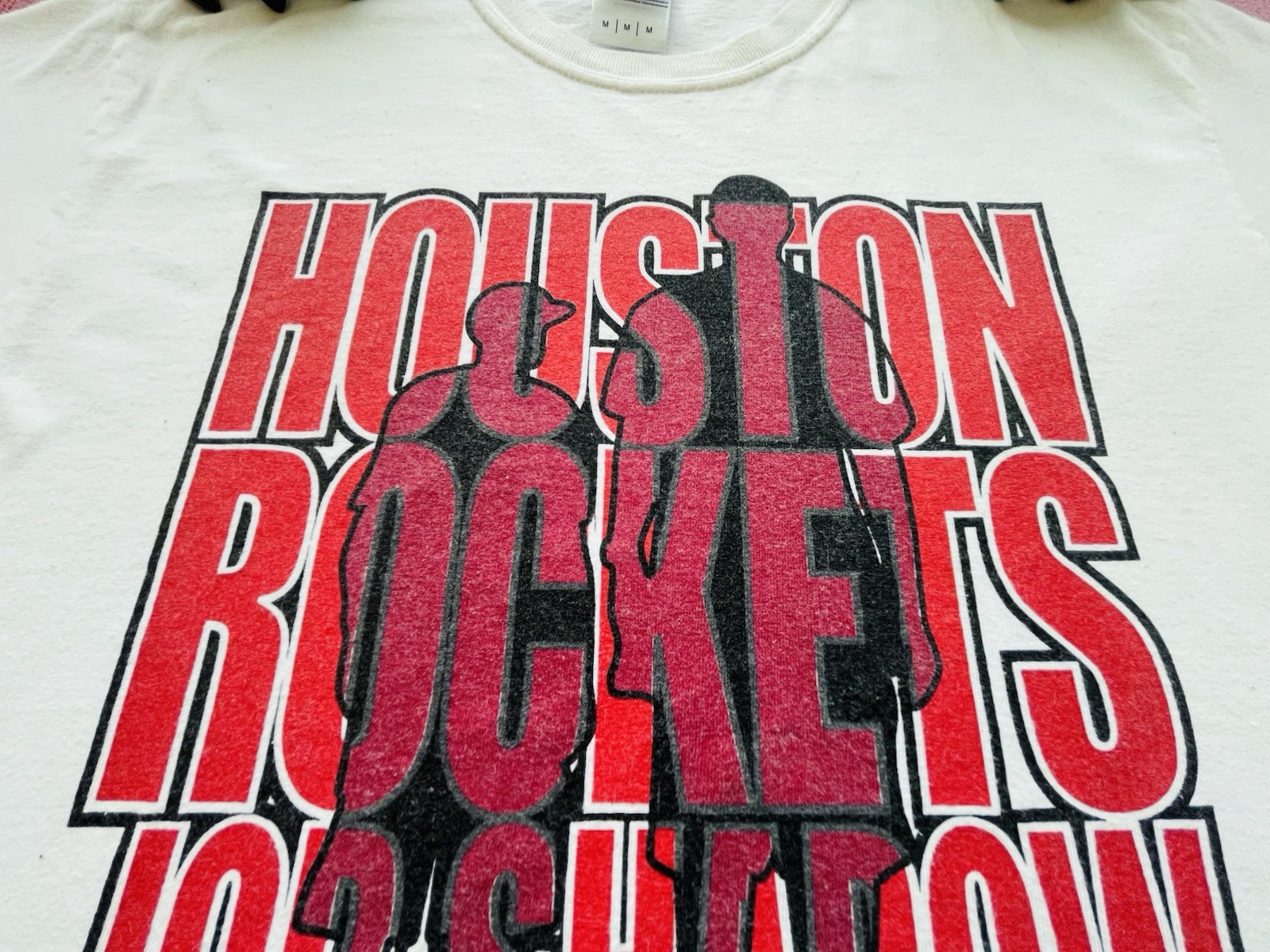 Houston Rockets Promo T-shirt White Size Medium NBA Basketball Tee