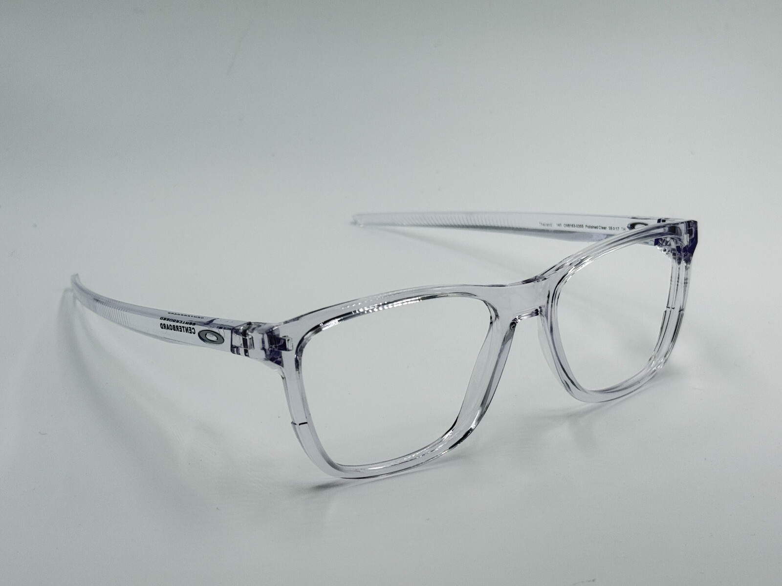 NEW Oakley Centerboard OX8163-0355 Clear/ Chrome Icons Eyeglasses Frames 55-17mm