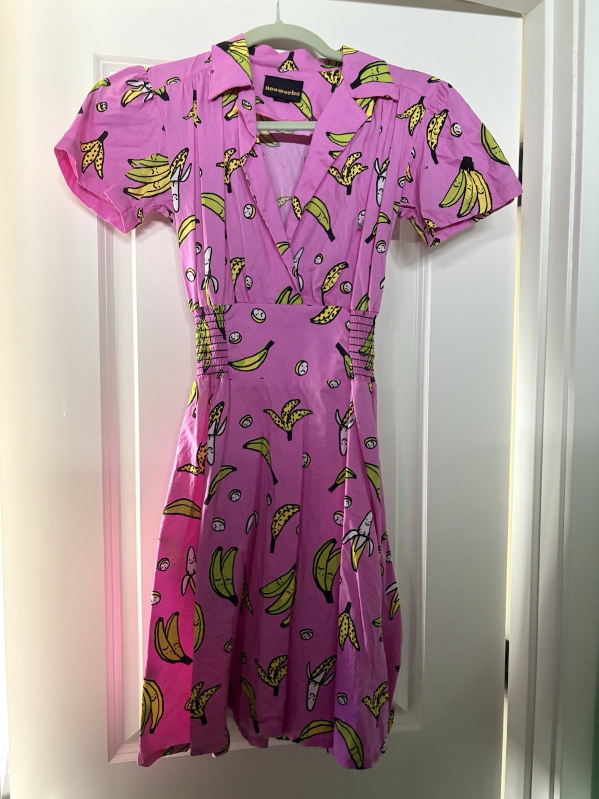 Nooworks Banana Print Leah Dress Size Small – Used Good Condition