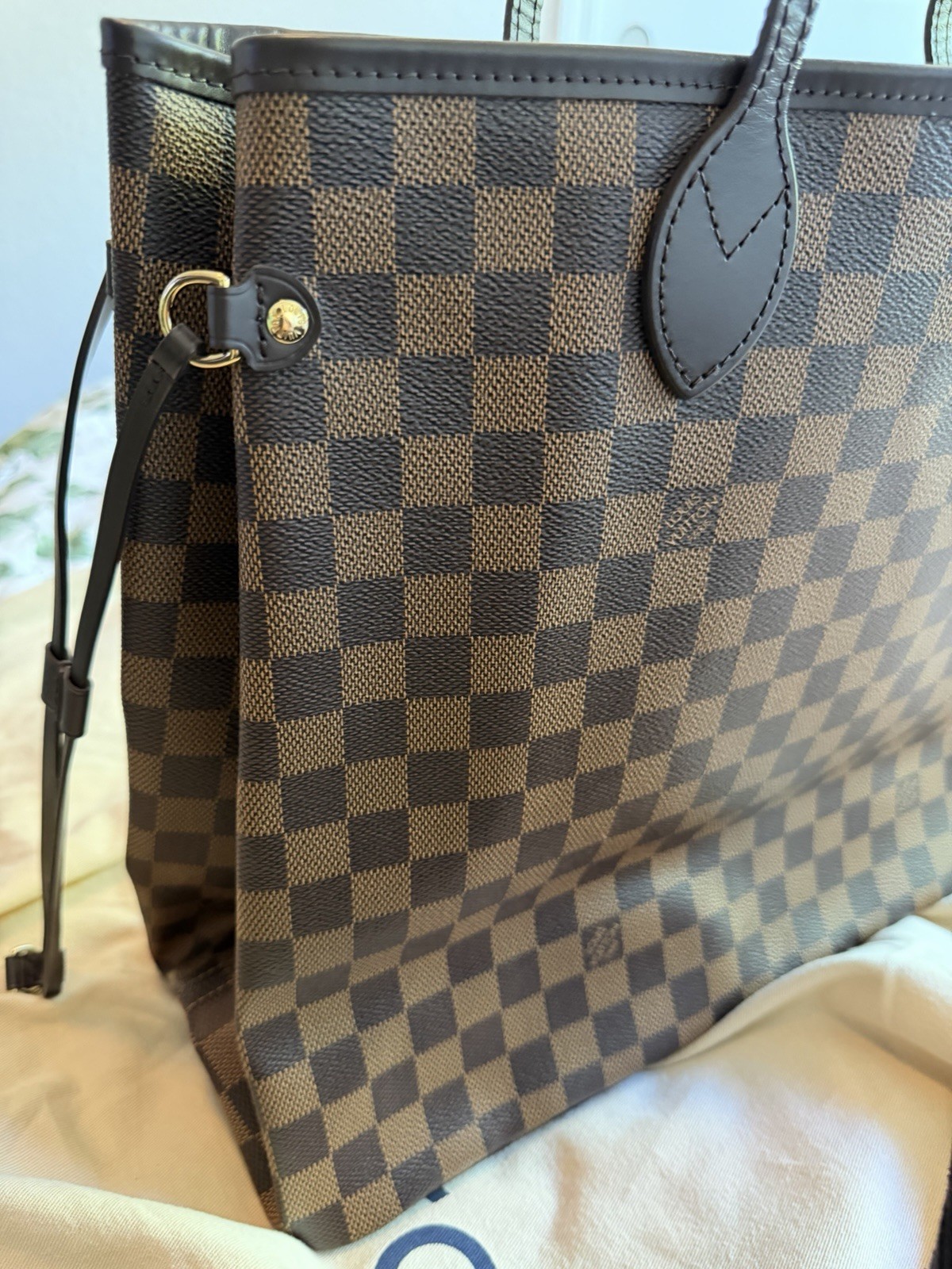 Louis Vuitton Neverfull GM Damier Ebene Canvas Bag