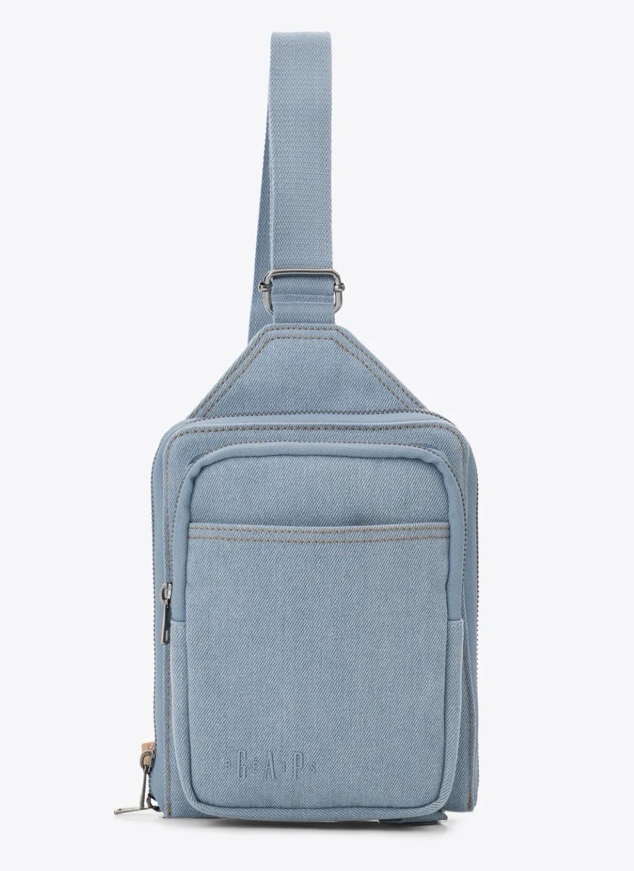 BEIS x GAP The Sport Sling Bag Denim Blue NWT!
