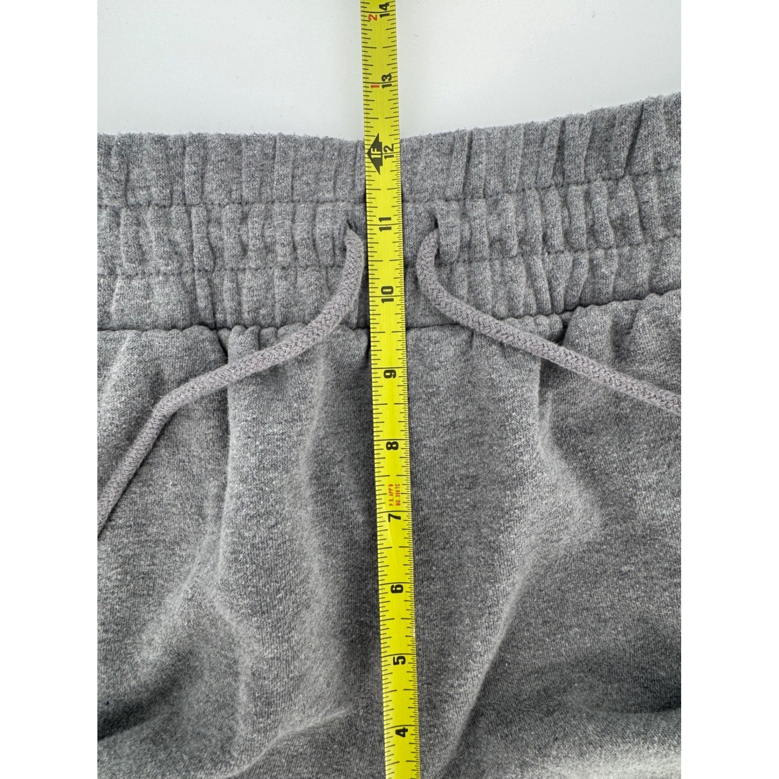 Wild Fable Wide Waistband Heather Gray High Rise Jogger Pants Sz M Fleece Lounge