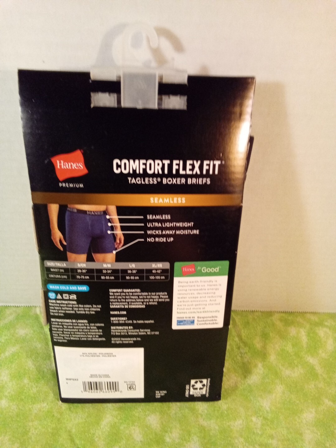 Hanes Boxer Briefs Size Small Mens Polyester Comfort Flex Fit Seamless