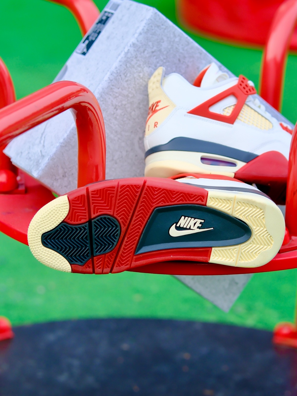 Nigel Sylvester x Air Jordan 4 Retro OG SP ‘Brick After Brick’ Sneakers Shoes Me