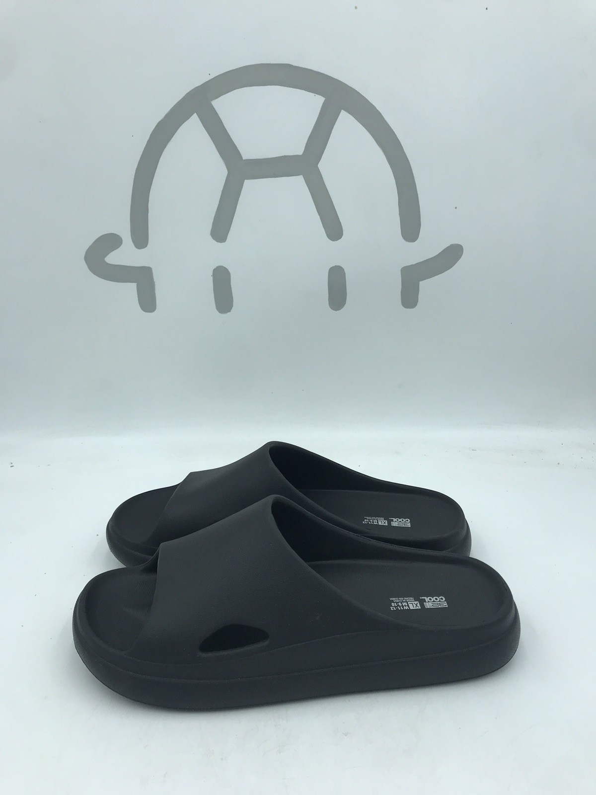 32 Degrees Cool Cushion Slide Unisex Sandals Black Pick Size