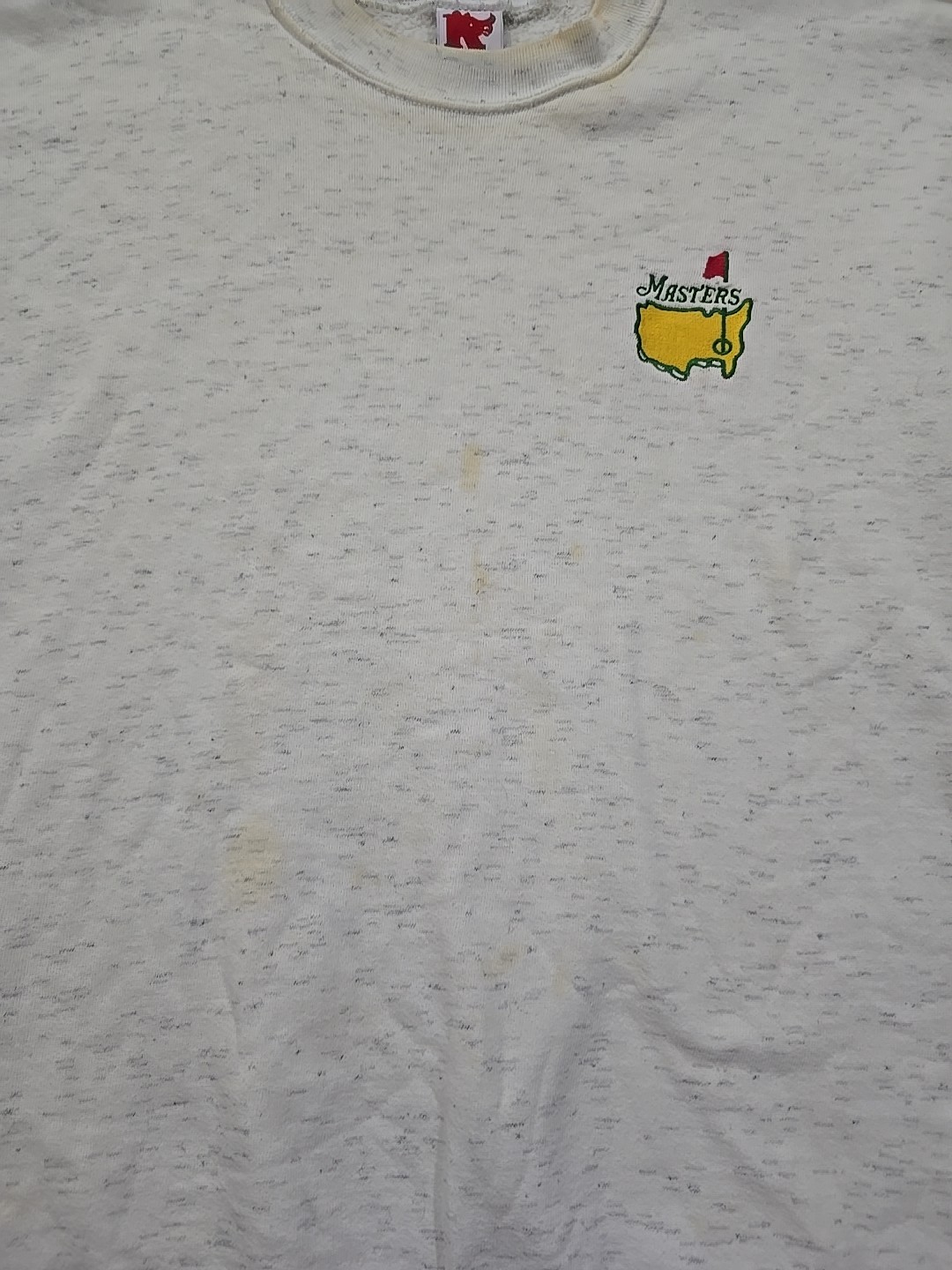 Vintage Masters Golf Sweatshirt Size 2XL White Crewneck Pullover Stained**