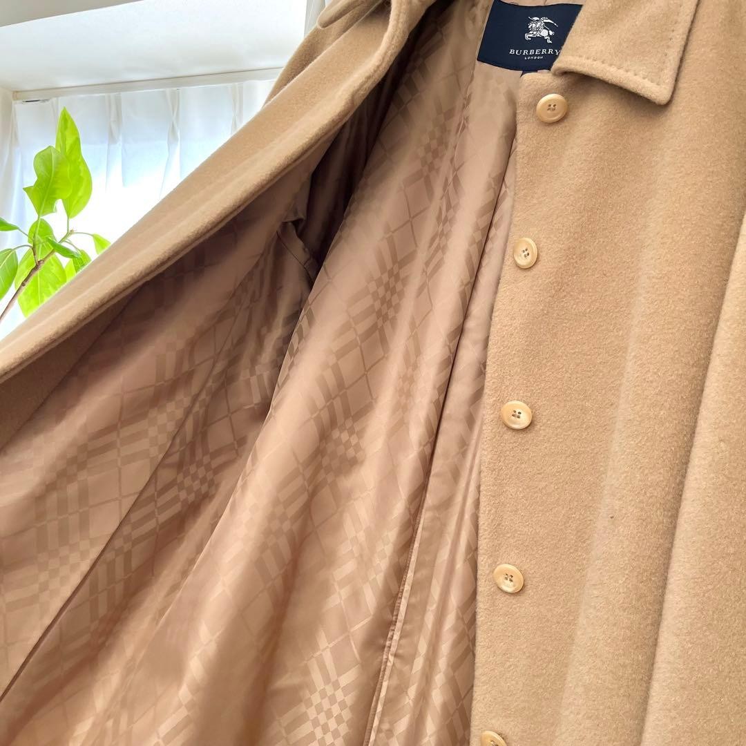 BURBERRY LONDON Camel Beige Belted Long Coat
