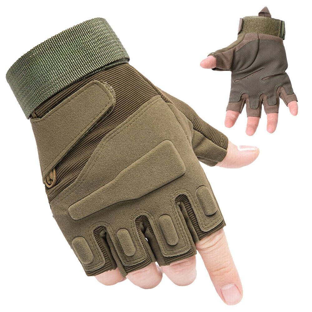 Fingerless Half-Finger Tactical Gloves Motorcycle Driving Gloves Riding Gloves