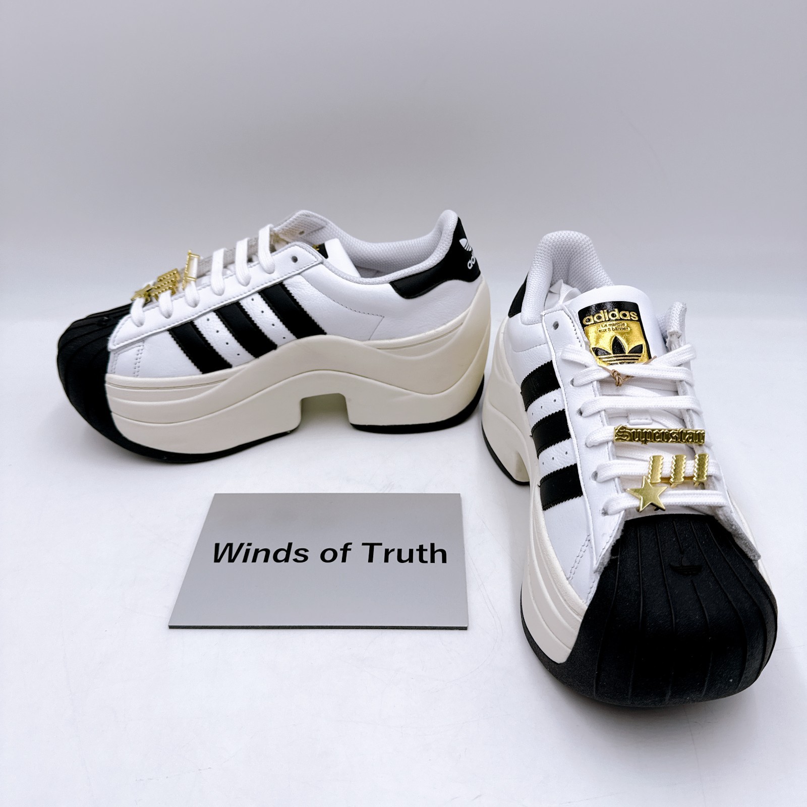 adidas Originals SUPERSTAR BOLD JR9895 OPV36 Thick Soled Shoes Women’s US 5-11