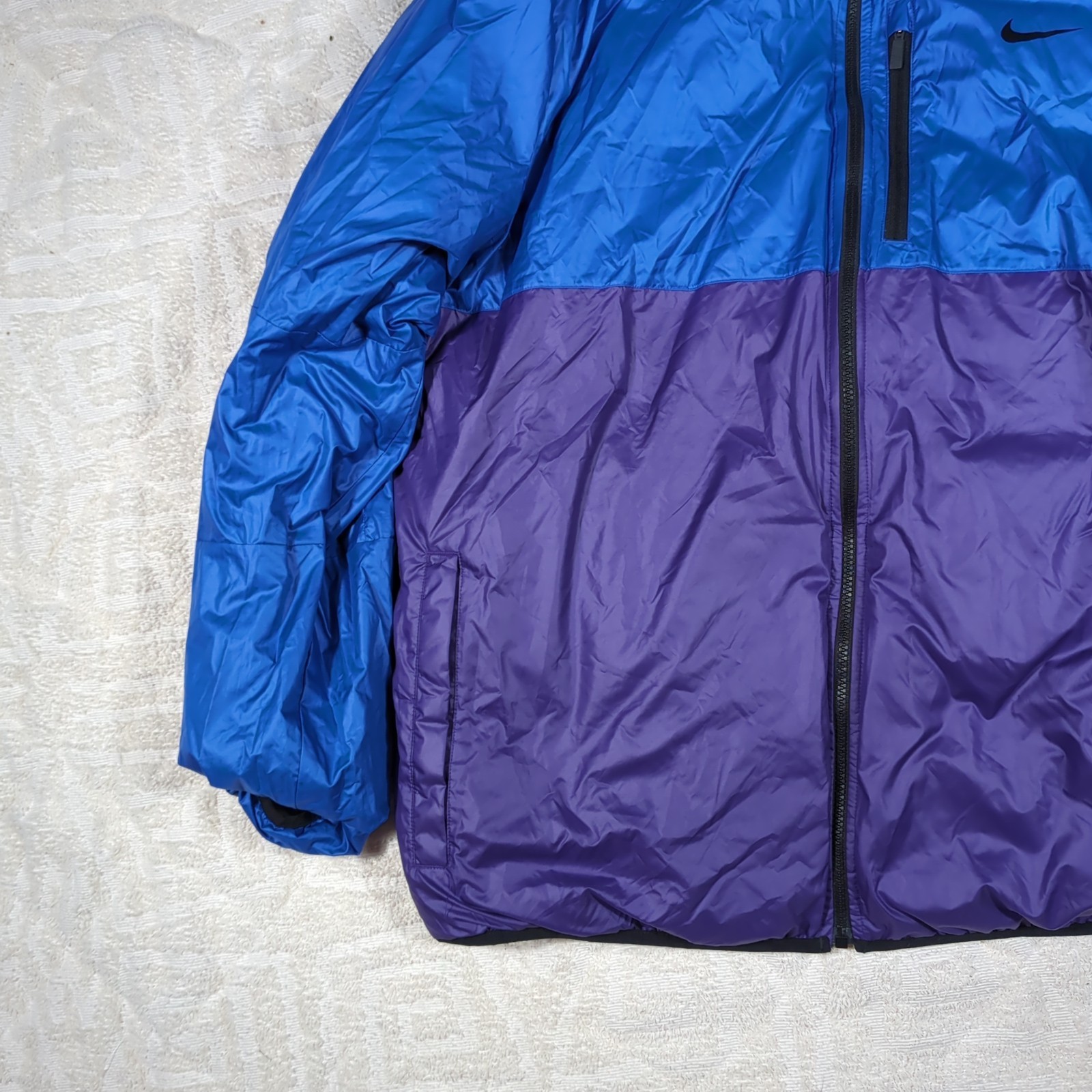 NIKE ALLIANCE Men’s 2XL Flip It Reversible 614688 Black Snow Active Puffer Coat
