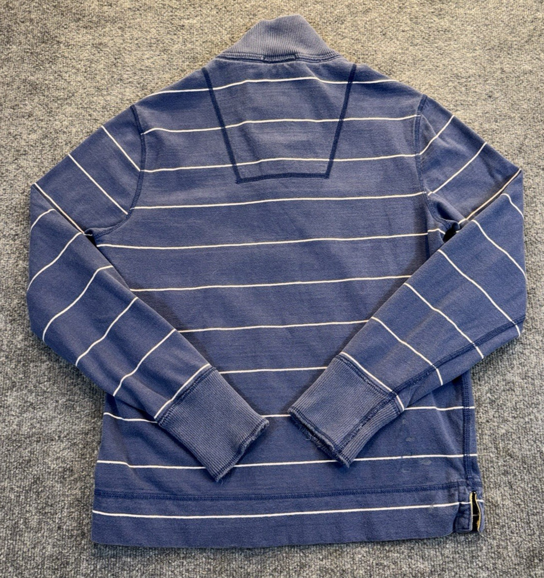 American Eagle Vintage Fit Pullover Sweatshirt Men’s Size M Blue Striped AE77