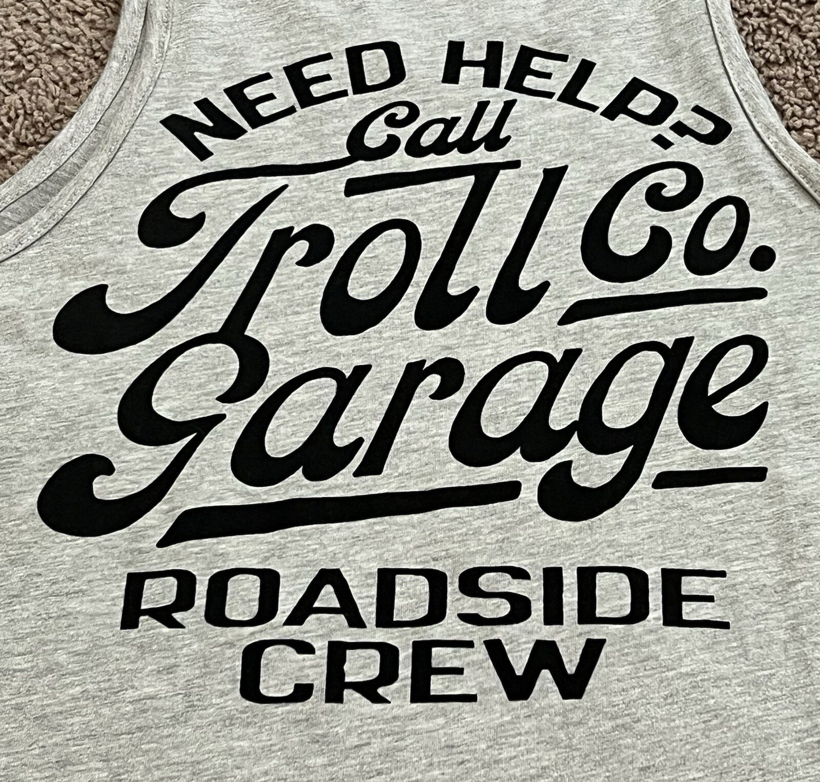 Troll Co Dirty Hands Clean Money Sleeveless Shirt Small NWT Roadside Crew