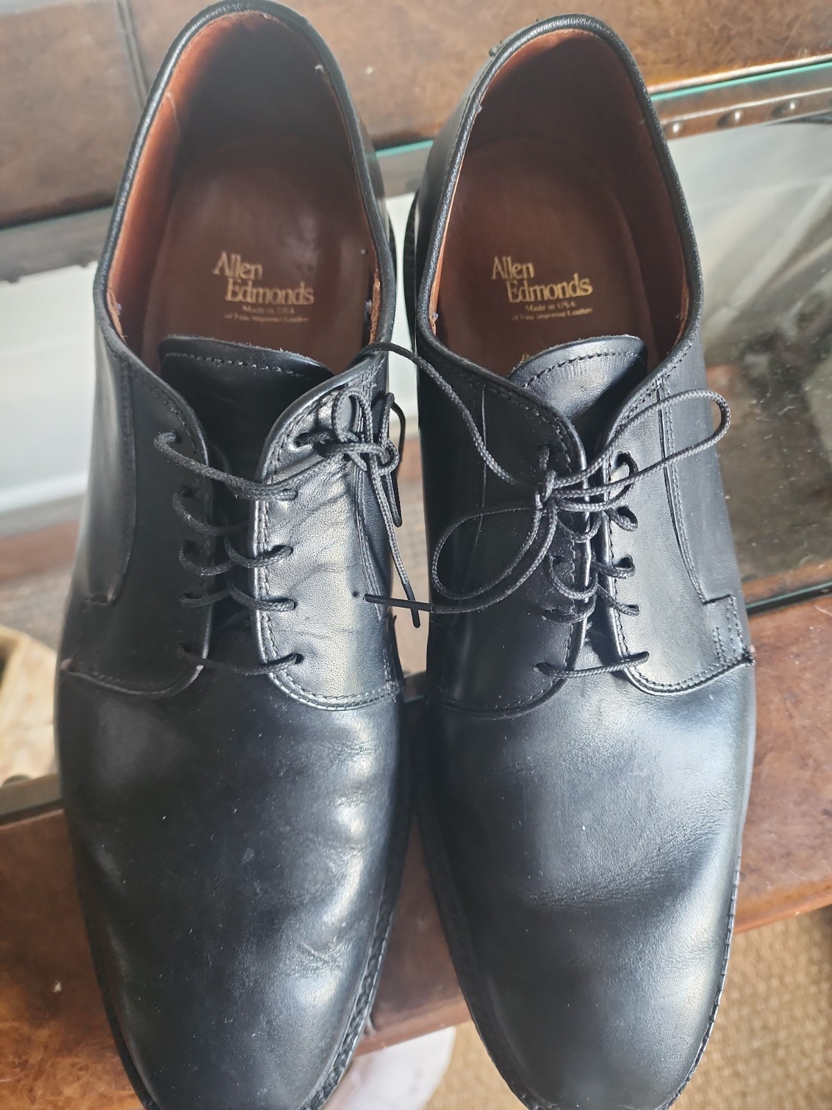 Allen Edmonds Badlands Men’s 12D Black Leather Casual Lace Up Shoes USA Made