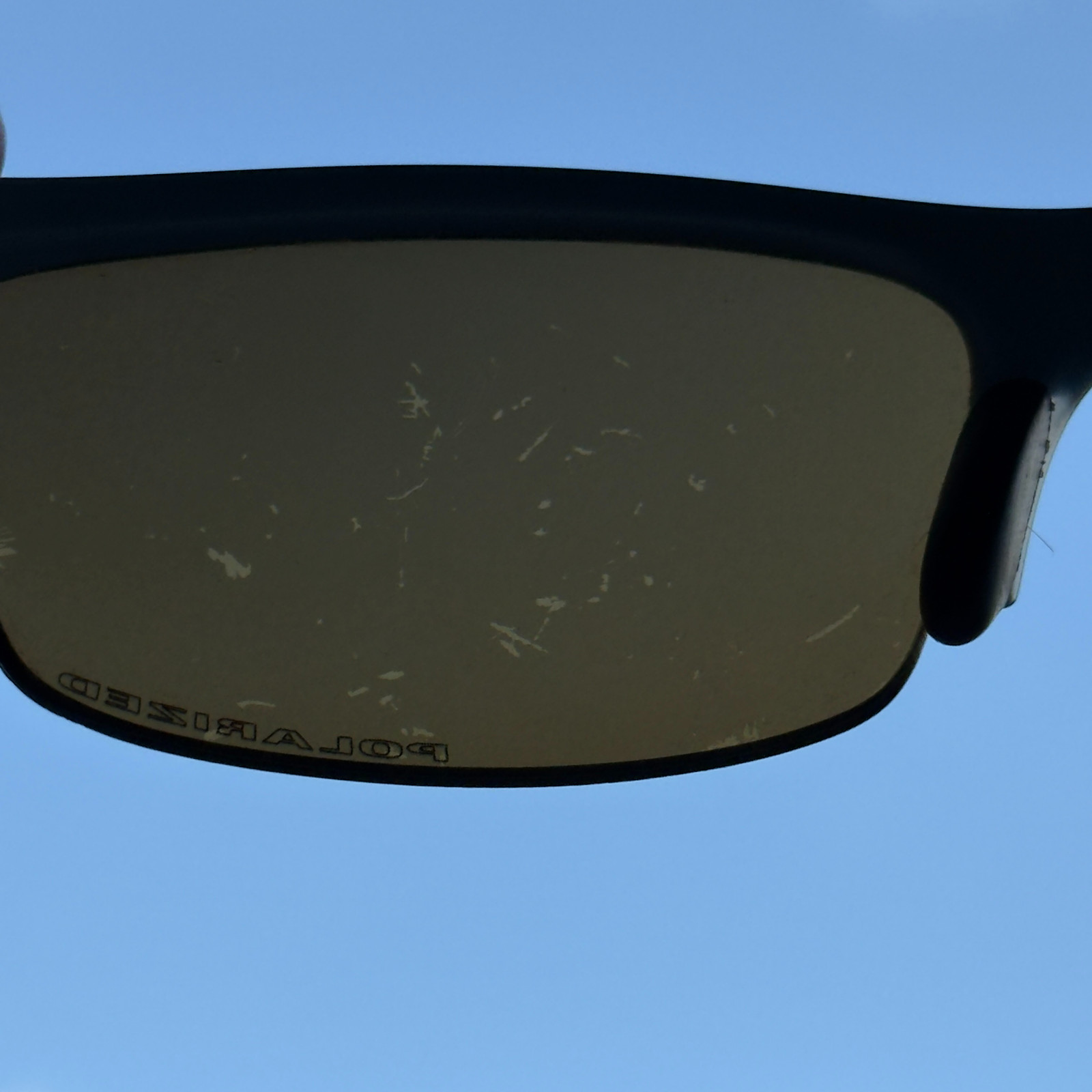 Oakley Flak Jacket Sunglasses Sky Ice Blue Frame Brown Polarized 12-761 56-21
