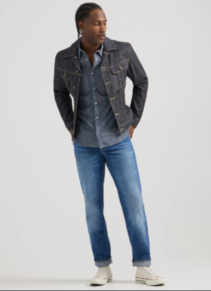 LEE 101Z RIDER Relaxed Straight Fit Japanese Denim 31×34 in Roberto Blue – NWT