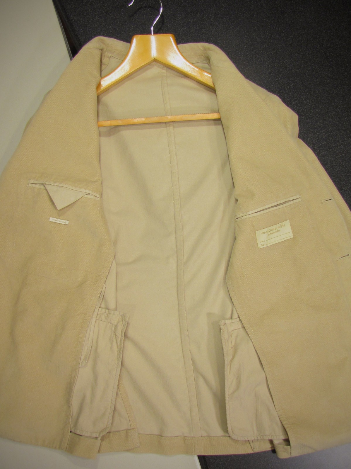 Massimo Alba corduroy sloop jacket 100% cotton desert tan men’s ALTERED 40 / 38