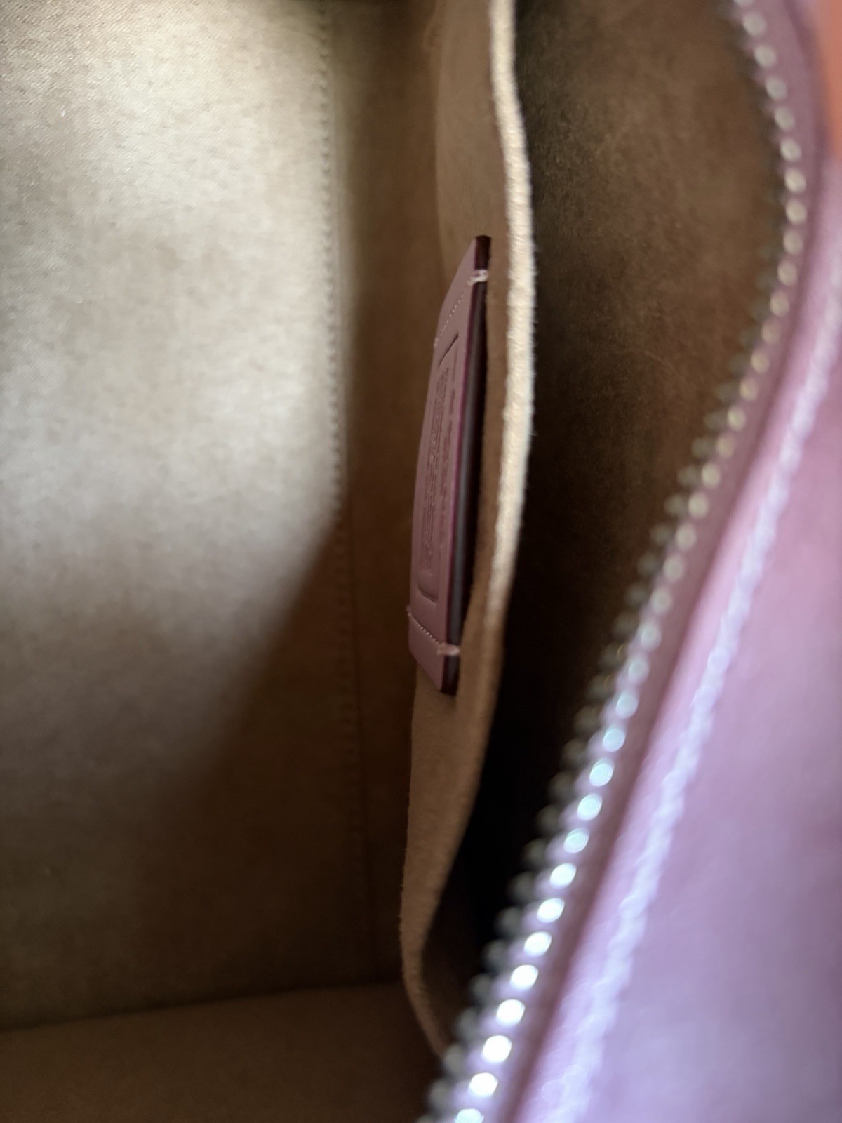 Coach Metallic Pink Small Satchel Top Handle Zip Bag Star Charm