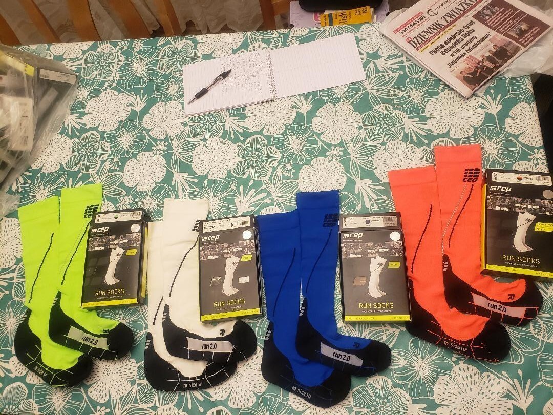 CEP Men’s 2.0 Full Tall Compression Progressive + Run Socks Pick Size & Color