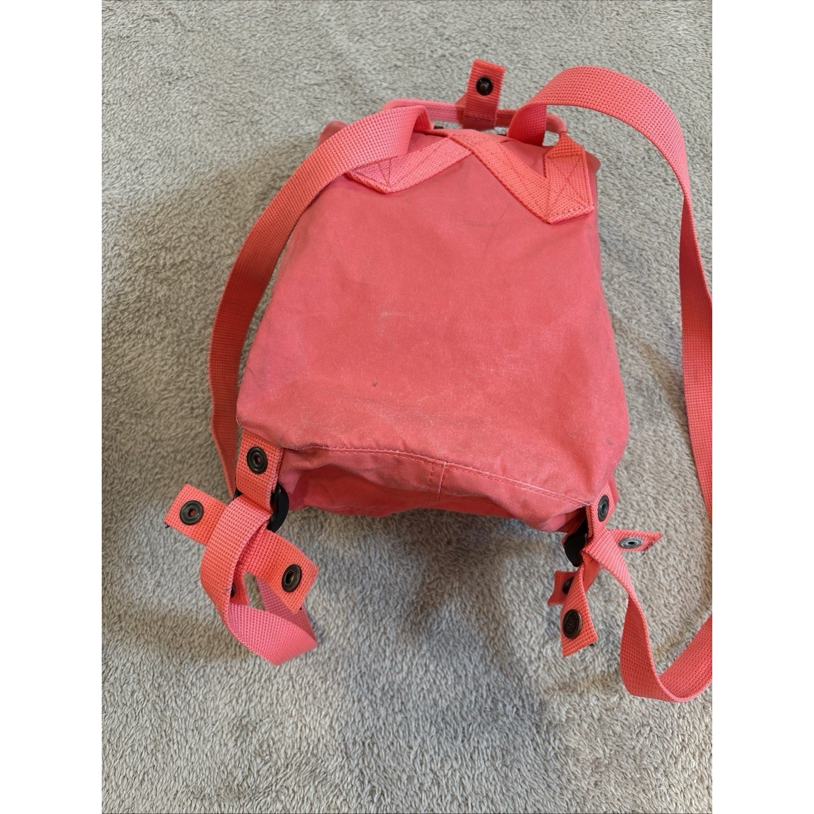 Peach Pink Mini Backpack Classic Lightweight Everyday Bag READ